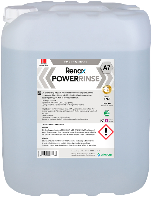 Renax powerrinse a7  20,5kg