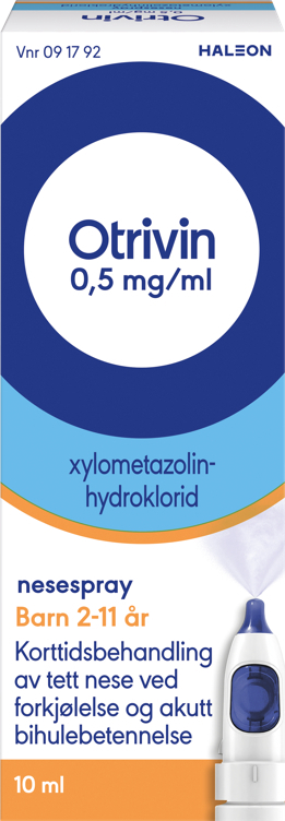 Otrivin nesespray barn  0,5mg/ml