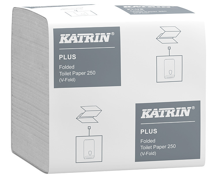 Katrin plus bulk pack toalettpapir i ark   250stk