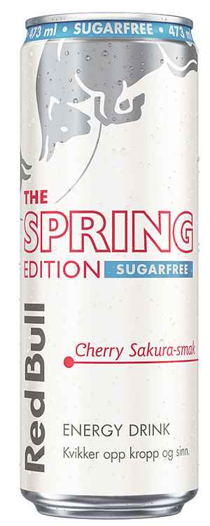 Red bull sukkerfri spring edition cherry sakura  24x473ml