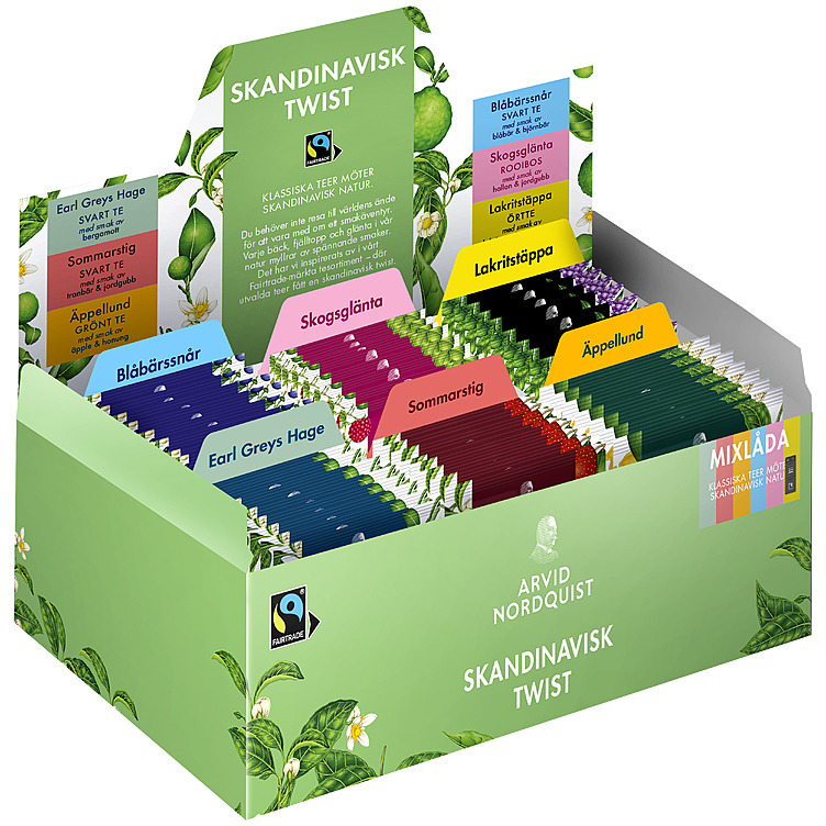 Te skandinavisk twist mixlåda fairtrade  90bg