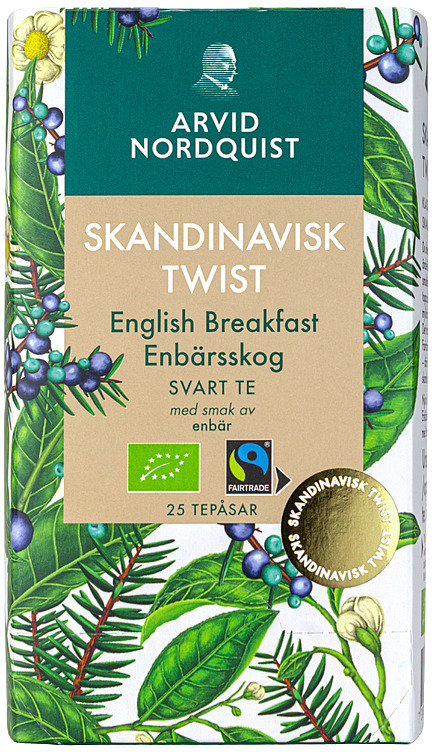 English breakfast enbärsskog svart te  25st