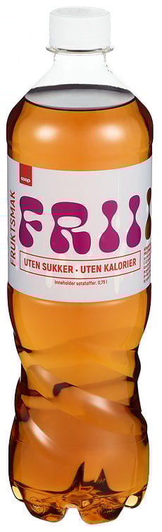 Leskedrikk frii m/fruktsmak u/sukker 0,75l