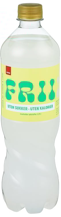 Leskedrikk frii m/sitron&limesmak u/sukker  0,75l