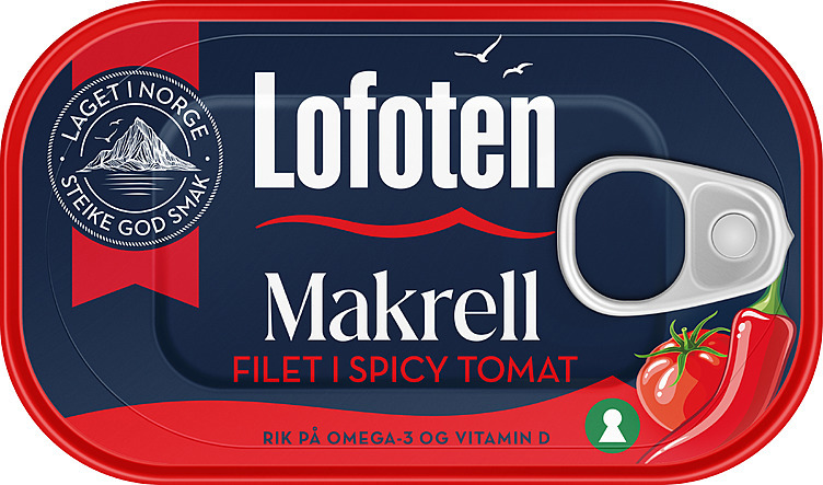 Makrell i tomat spicy 110g