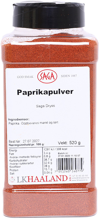 Paprika malt  1kg