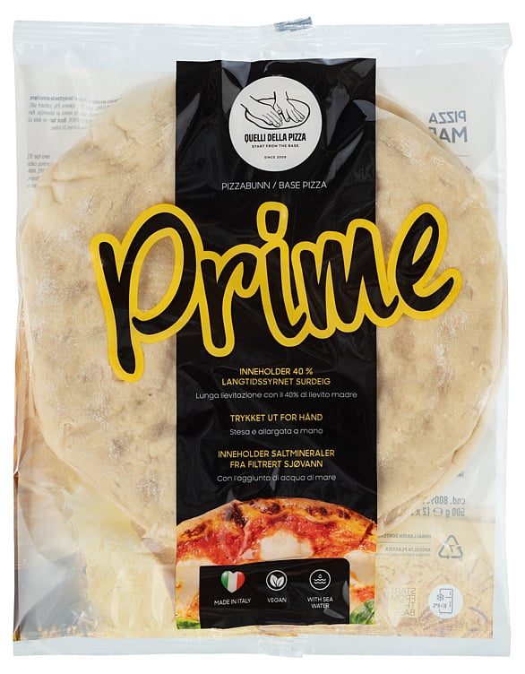 Pizza base prime ø30cm 2x250g