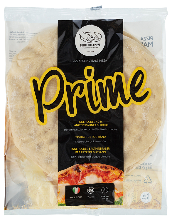 Pizzabunn prime ø30cm 2x250g