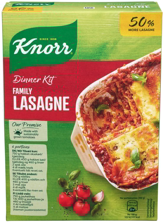Lasagne mix family  350g