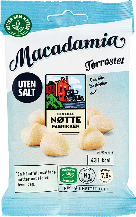 Dln macadamia uten salt  60g