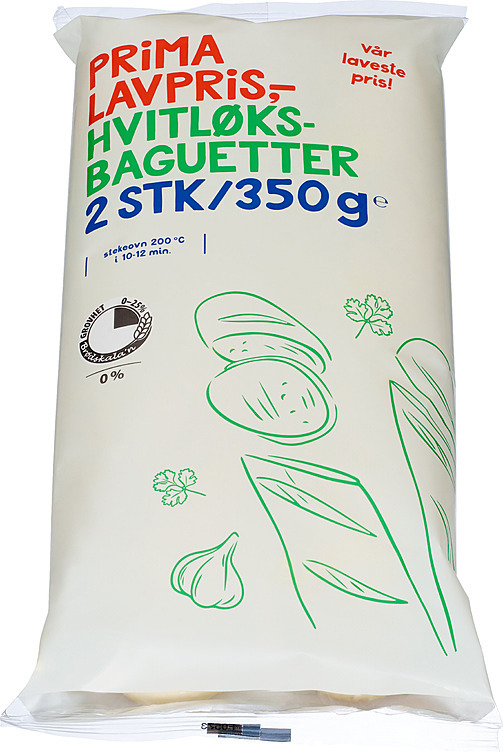 Hvitløksbaguetter  2x175g