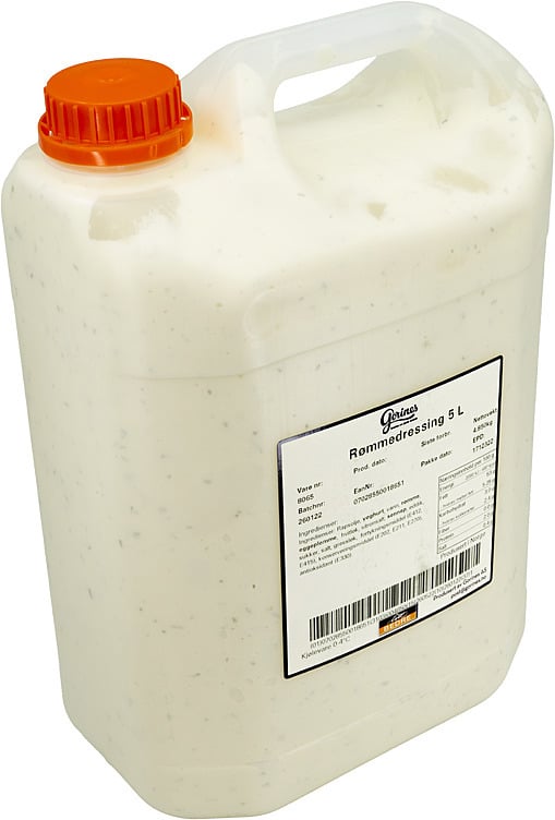 Rømmedressing m/hvitløk 5l