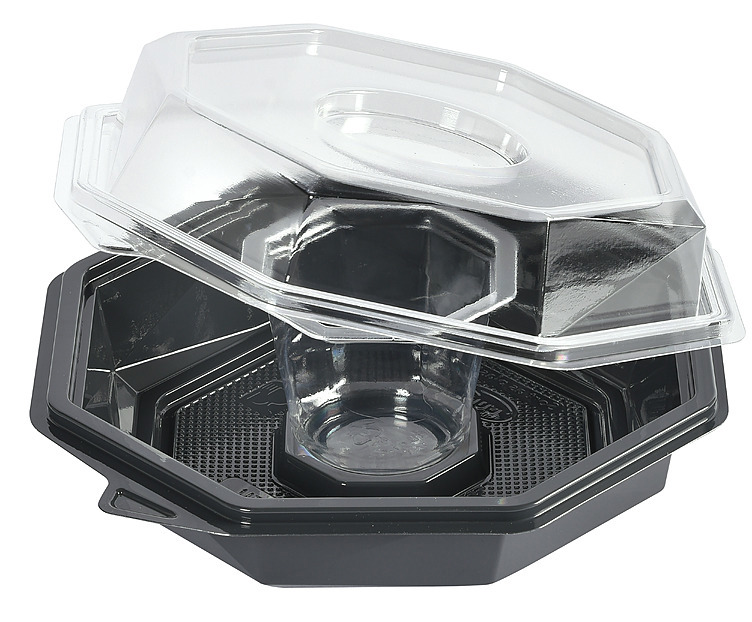 Boks octaview apet grå m/dressingkopp   410ml   420stk