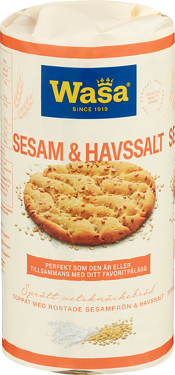 Wasa runda sesam&havsalt   290g