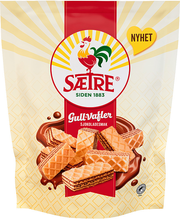 Gullvafler sjokolade  250g