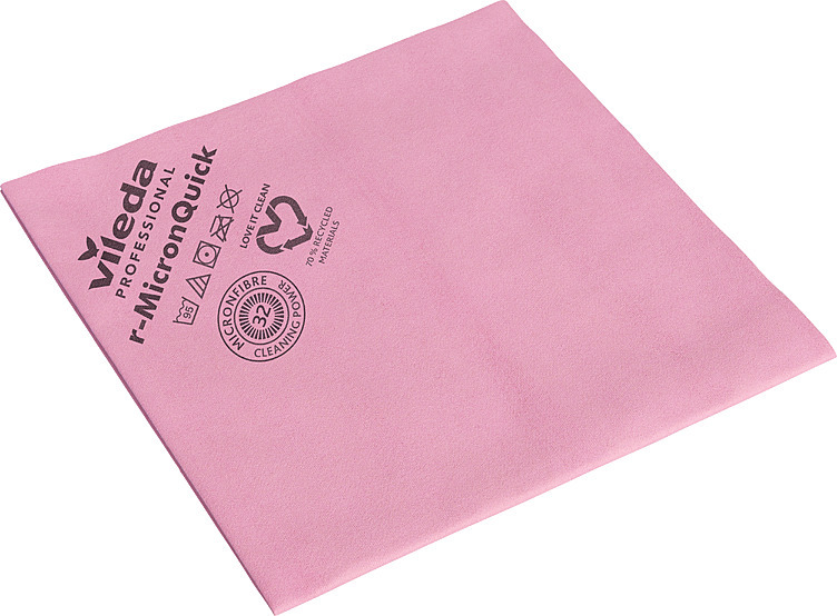 R-micronquick mikrofiberklut rød   5stk