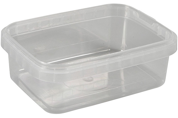 Plastbeger 1-roms klar pp 270ml 12,9x8,8x4,2cm  480stk