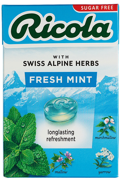 Ricola fresh mint sukkerfri  50g