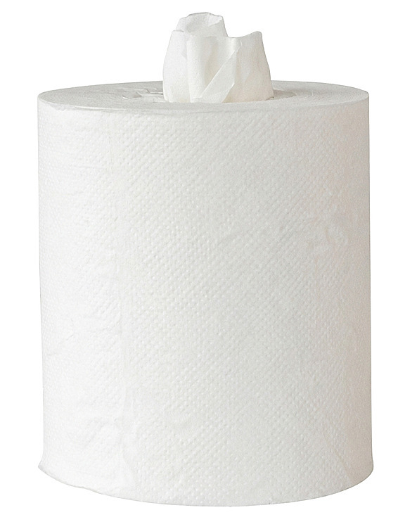 Tørkerull hvit midi u/hylse nyfiber  275m  6 ruller