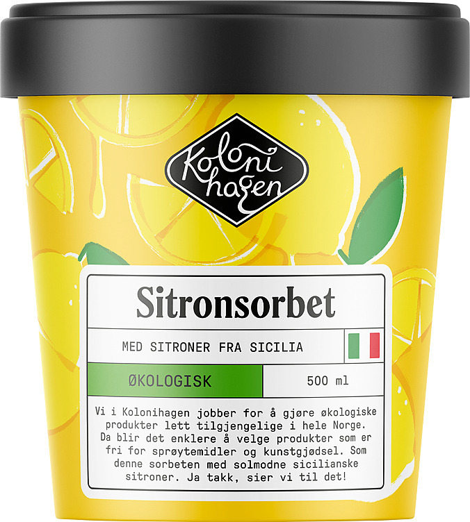 Lemon sorbet ecol.  500ml