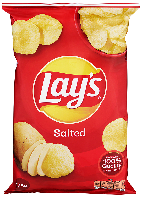Chips salted   175g