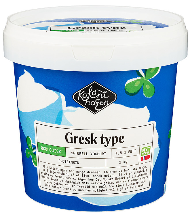 Yoghurt gresk inspirert økologisk   1kg