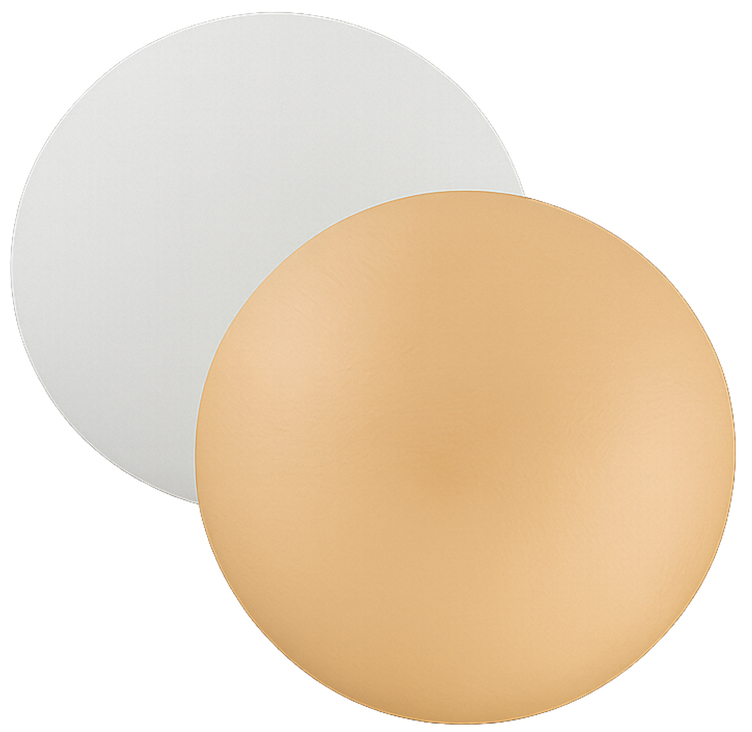 Kakebrett gull/sølv   ø280mm   100stk