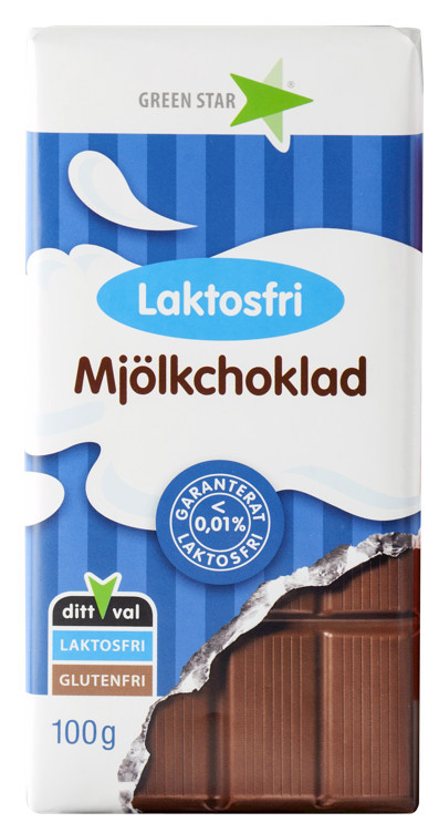 Melkesjoko laktosefri green star  100g