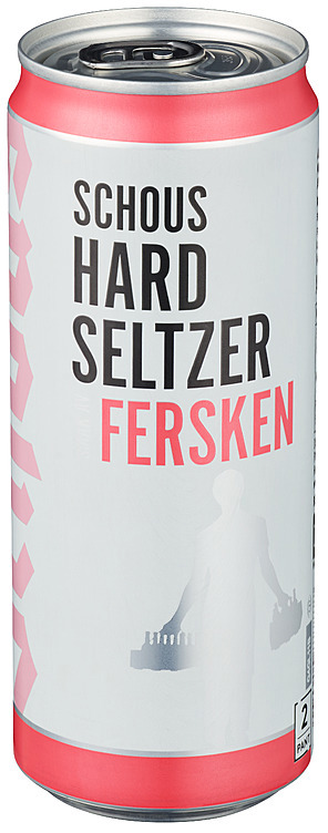 Schous hard seltzer fersken   24x33cl