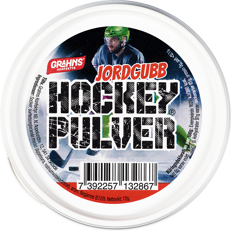 Hockeypulver jordbær   12g