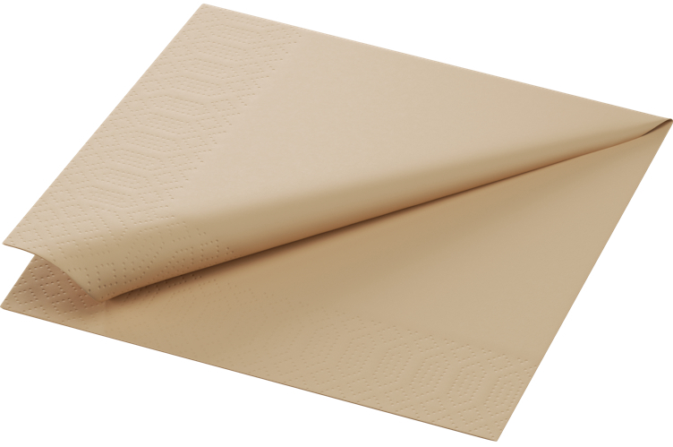 Dispenserserviett 1lag 33x32cm natural brun   750stk
