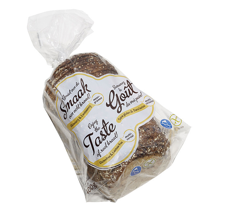 Mørkt brød gluten&laktosefritt oppskåret   5x400g