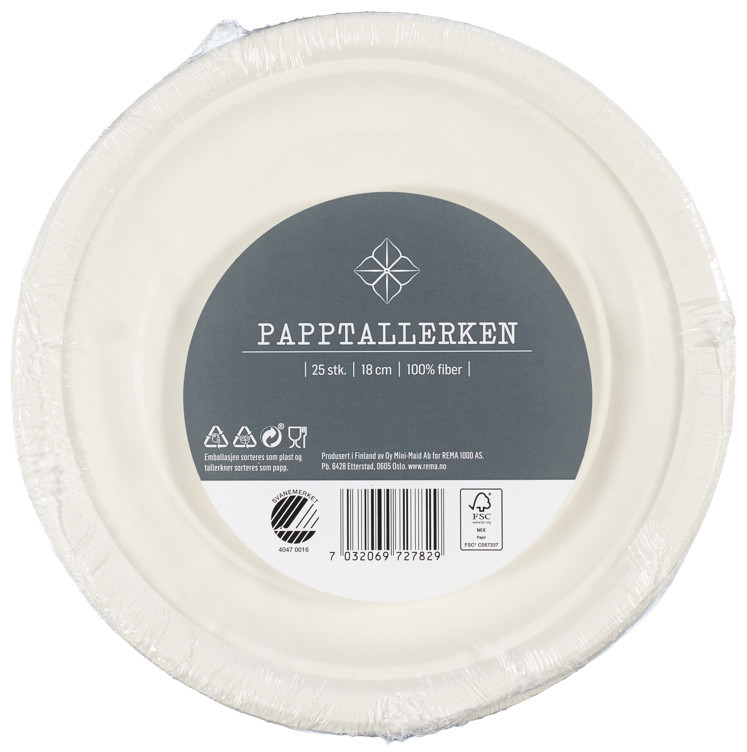 Pappasjett 18cm  25stk