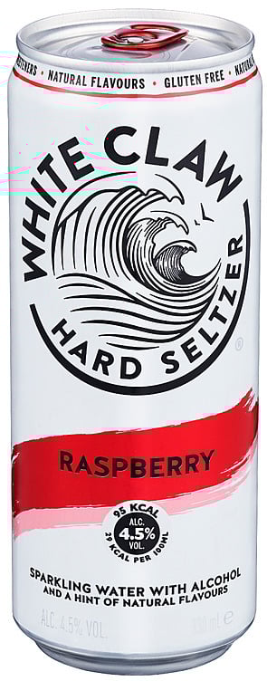 White claw hard seltzer rasberry  4,5%   12x33cl