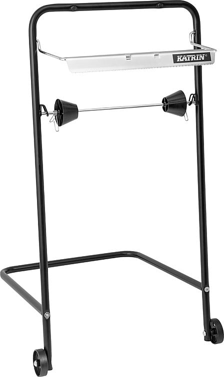 Gulvstativ for industrirull svart metall  stk