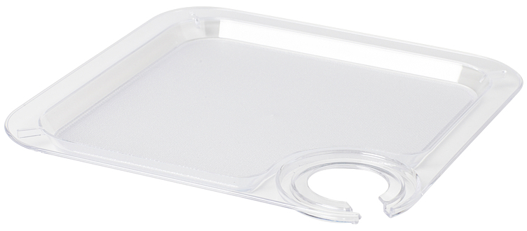 Festtallerken gjenbrukbar ps transp.  20x20cm  10stk