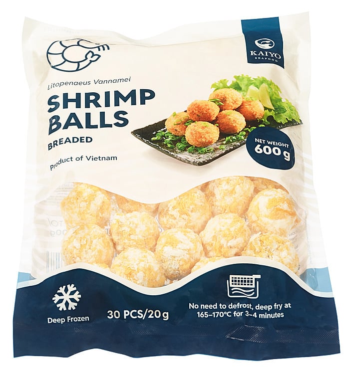 Rå panerte scampi baller 20g pr stk  600g