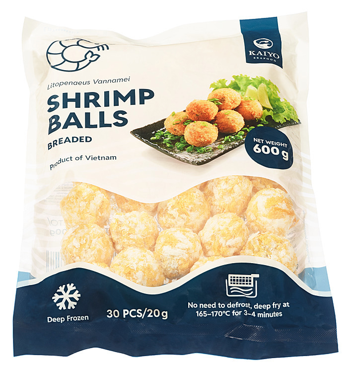 Rå panerte scampi baller 20g pr stk  600g