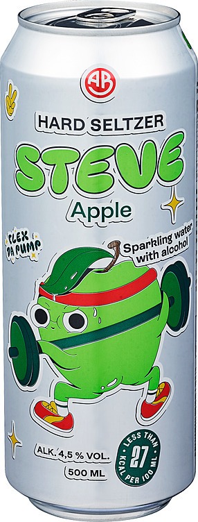 Steve hard seltzer apple   4,5%   24x50cl