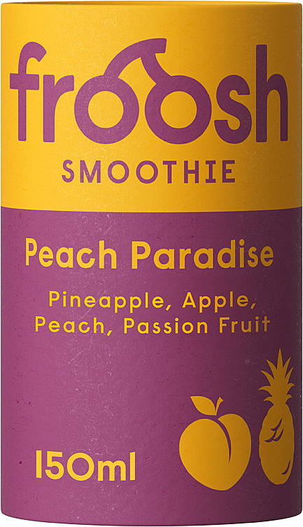 Smothie peach paradise m/ananas, eple og fersken  150ml