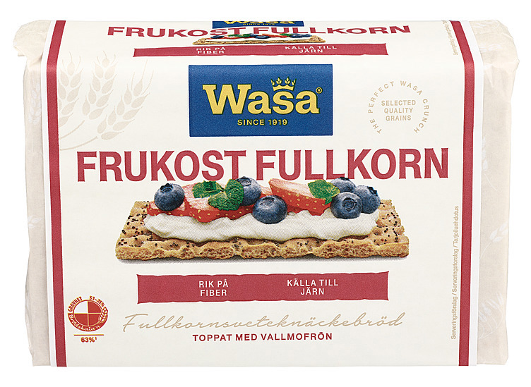 Wasa frukost fullkorn   320g