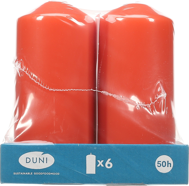 Kubbelys matt mandarin 7x15cm 6stk