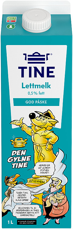 Tine milk extra low fat  1l