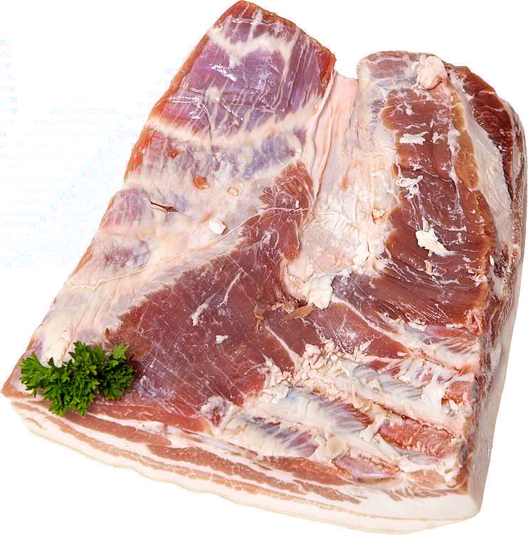 Sideflesk m/ knekte bein og rutet svor  kg