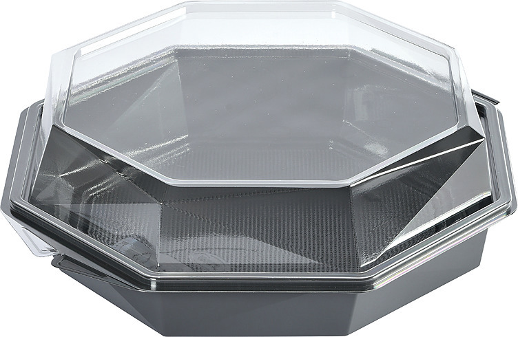 Octaview box 230x230x80mm grey  180pce