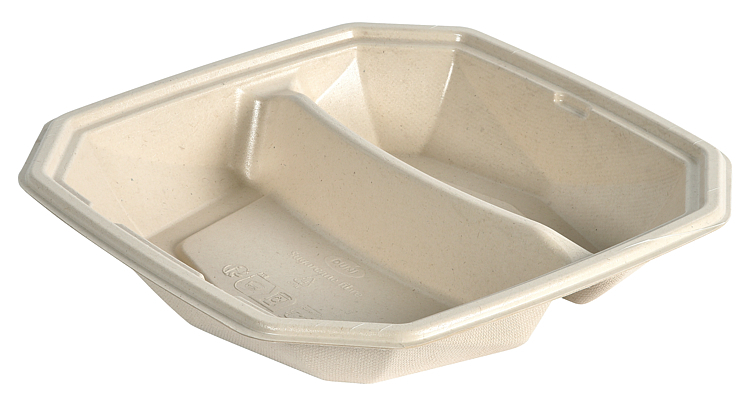 Octabagass salatboks fiber 2r pbat/pla 520/340ml brun  35stk