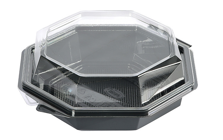 Octaview box apet 417ml grey  420pce