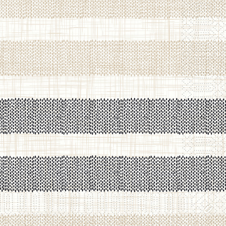 Napkin 3l 40cm rigato black  250pce