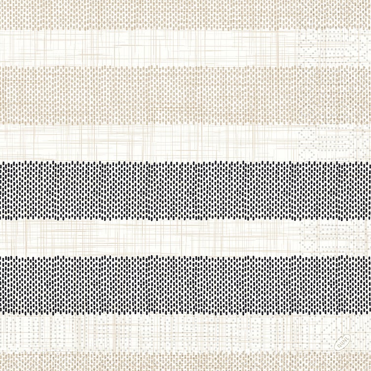 Serviett 3l 40cm rigato black  250stk