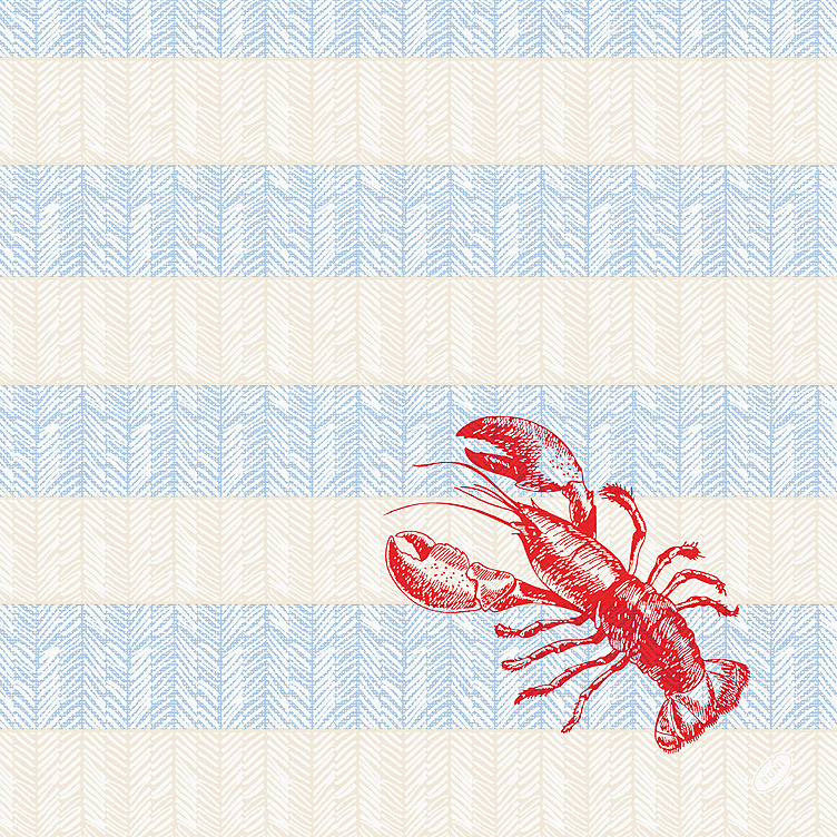 Serviett bio dunisoft 40cm sea  60stk